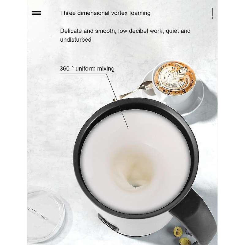 Coffee Milk Frother Frothing Foamer Warmer Cold / Hot Latte Eu Plug