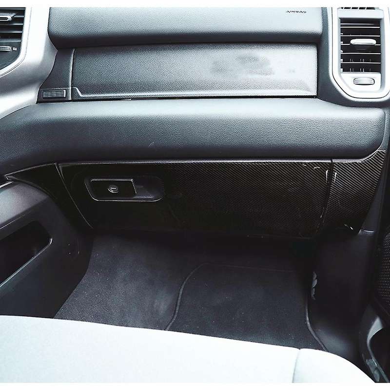Car Co-pilot Storage Box Panel for Ram 1500 2018-2022 Carbon Fiber