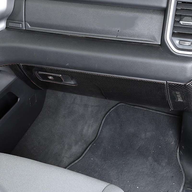 Car Co-pilot Storage Box Panel for Ram 1500 2018-2022 Carbon Fiber