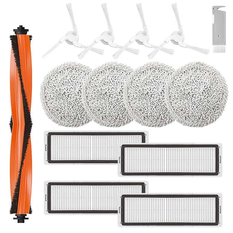 14pcs Main Side Brush Hepa Filter Mop Cloth for Xiaomi Stytj06zhm