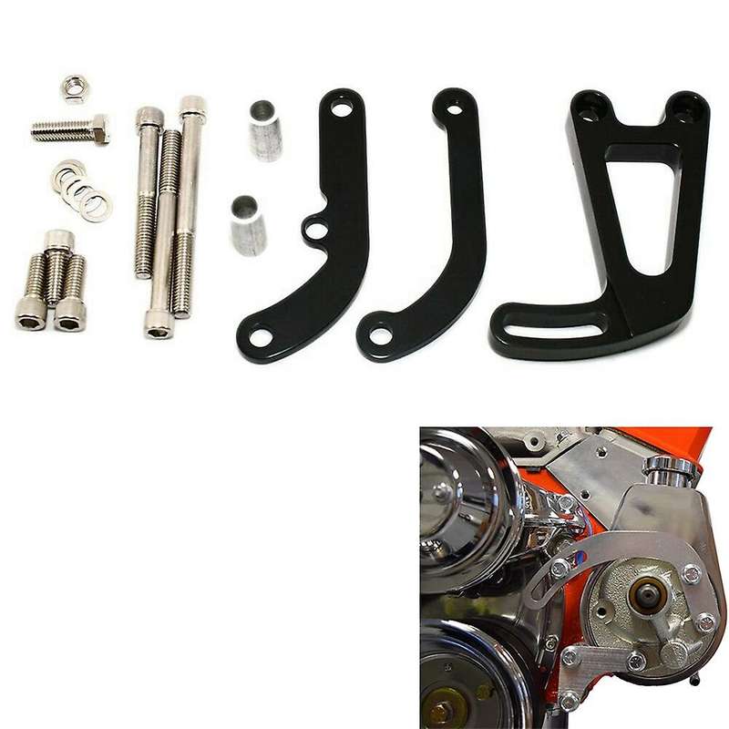Long Water Pump Aluminum Power Steering Bracket for Chevy Sbc 262-400
