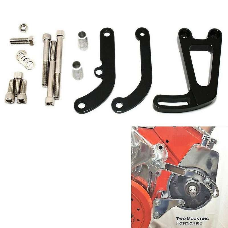 Long Water Pump Aluminum Power Steering Bracket for Chevy Sbc 262-400