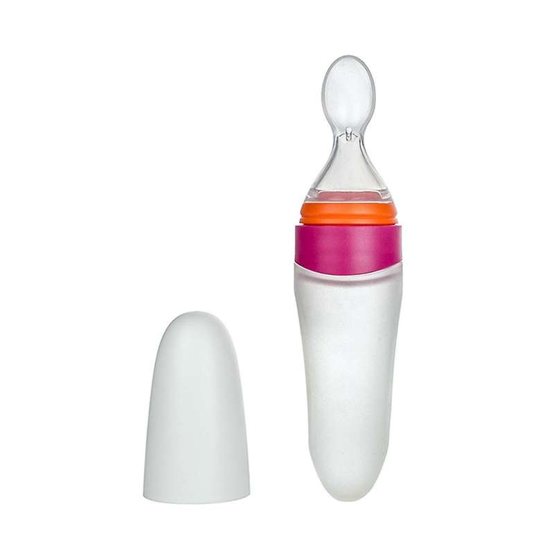 Children's Squeeze Feeding Spoon Baby Tableware Portable B