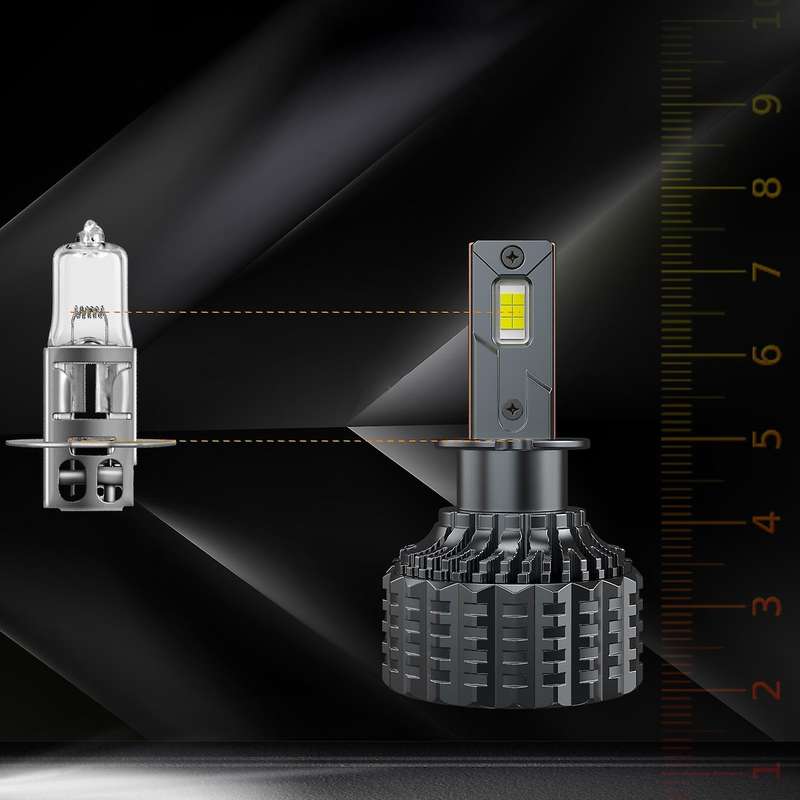 Pack Of 2 H4 Led Bulbs Hi/lo Beam 500k with 12000rpm Turbo Fan