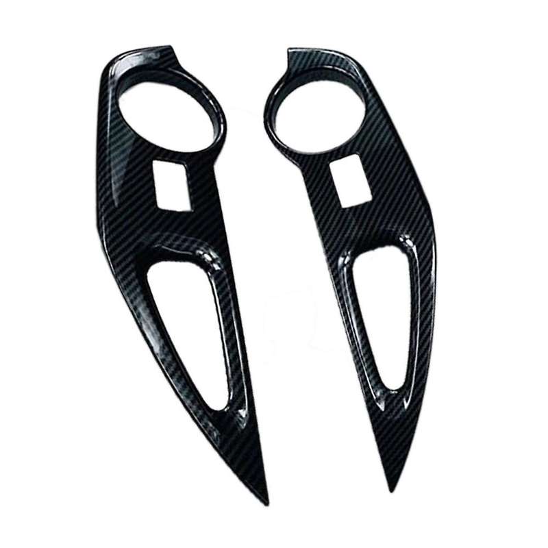 For Toyota Corolla Cross Car Window Lift Switch Cover Carbon Fiber