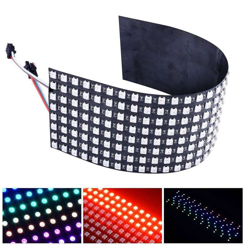 16x16 Sk6812 Ws2812b Flexible Led Panel Digital Pixel Screen Dc5v