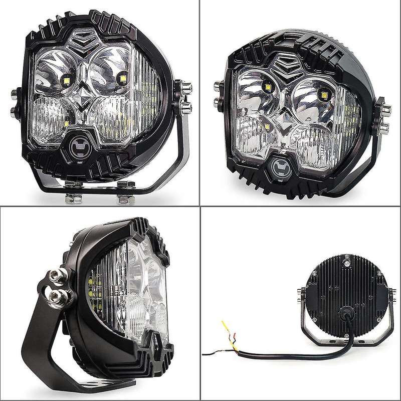 5 Inch Led Headlights 40w 5000lm 4leds for Motorcycle 12v 24v