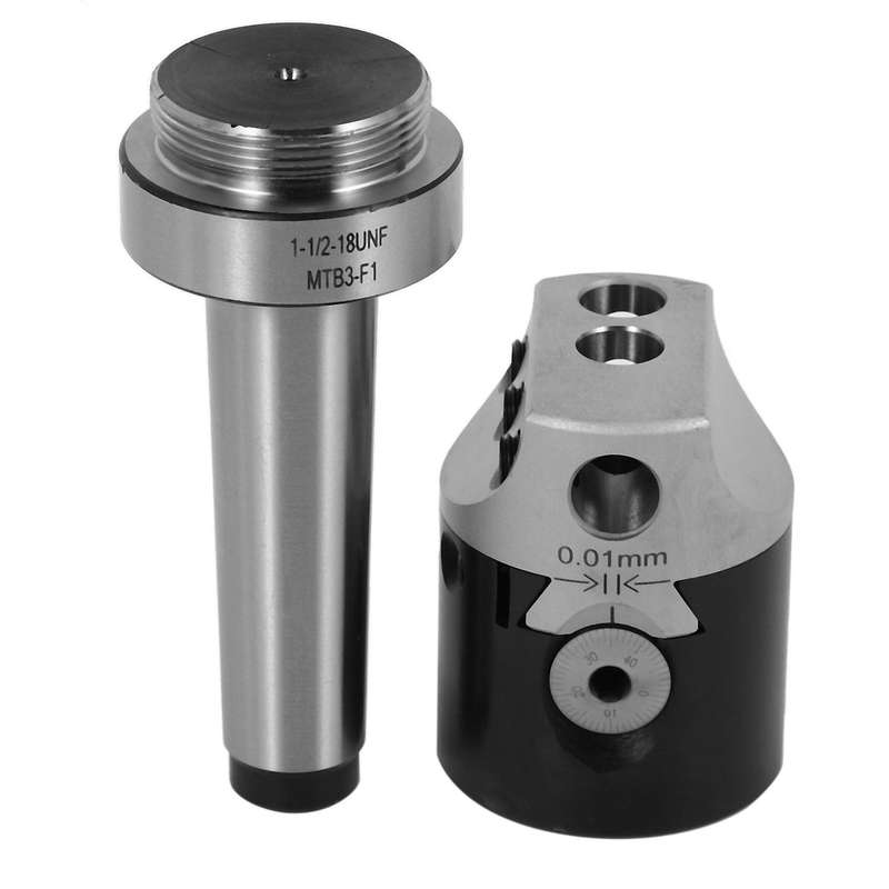 1 Set 50mm Usage Boring Head with Morse Taper Shank for Lathe
