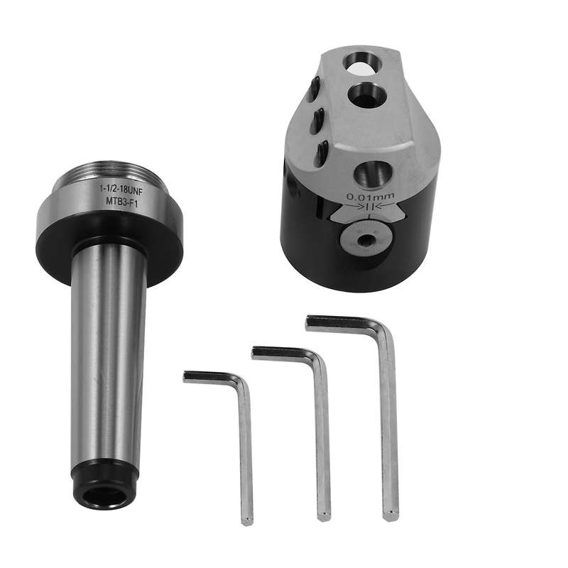 1 Set 50mm Usage Boring Head with Morse Taper Shank for Lathe
