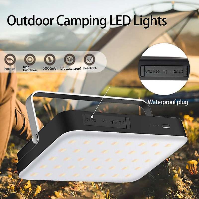 Led Camping Lantern Rechargeable Power Bank for Camping Hiking