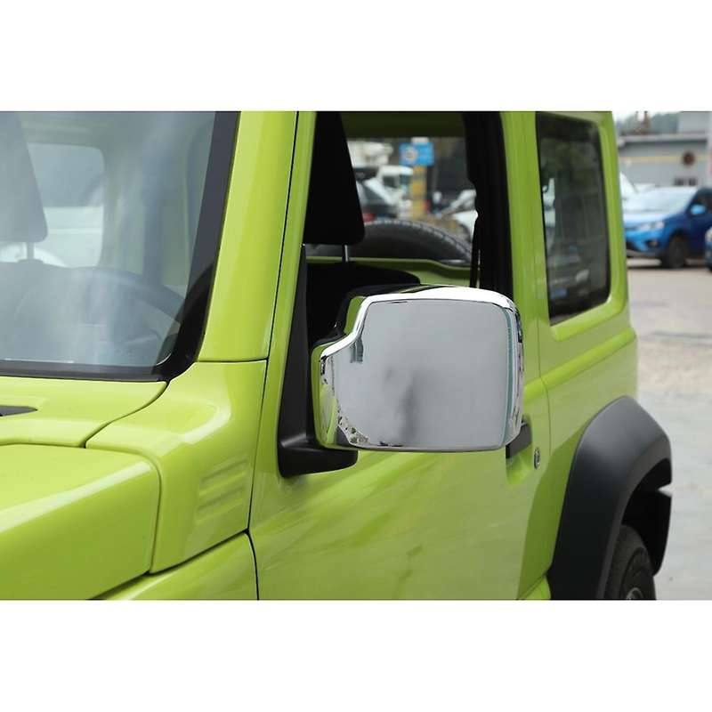 For Suzuki Rear Mirror Decal Frame Cover Trim Decorative,silver