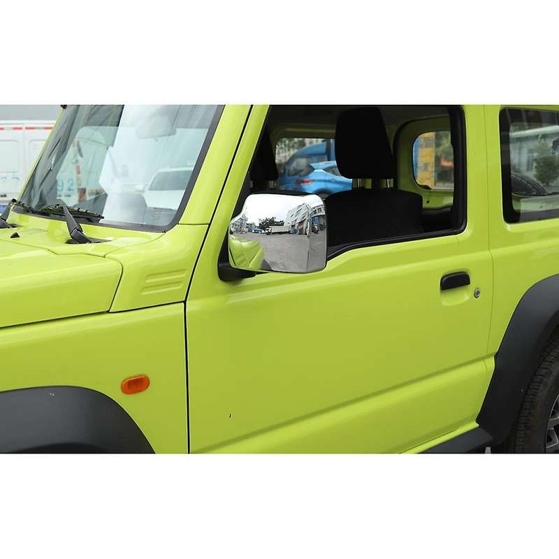 For Suzuki Rear Mirror Decal Frame Cover Trim Decorative,silver