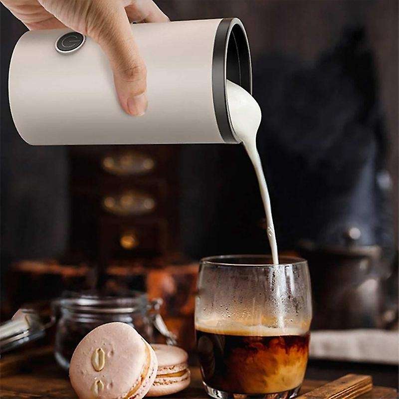 Automatic Milk Frother, with Hot Or Cold Functionality Uk Plug White