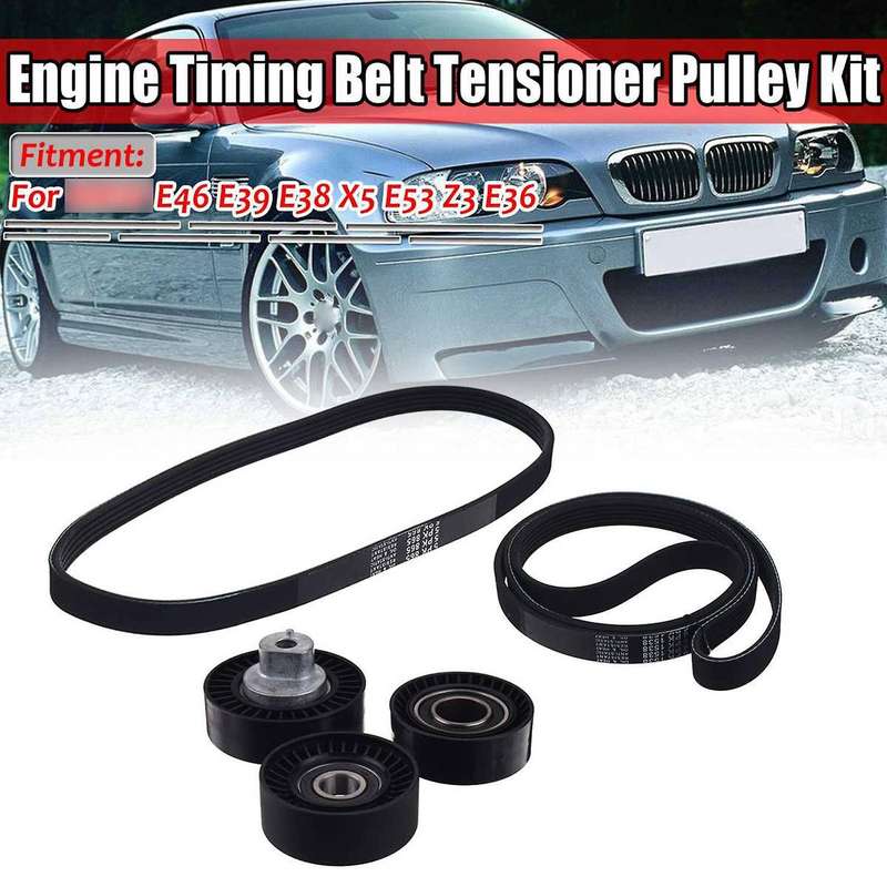 1 Set Car Engine Timing Belt Tensioner Pulley Kit for Bmw E46 E39 E38