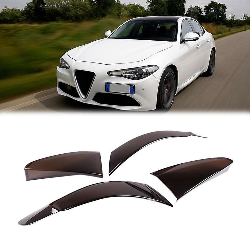 4pcs Smoked Black Tail Light Cover  for Alfa Romeo Giulia 2017-2022