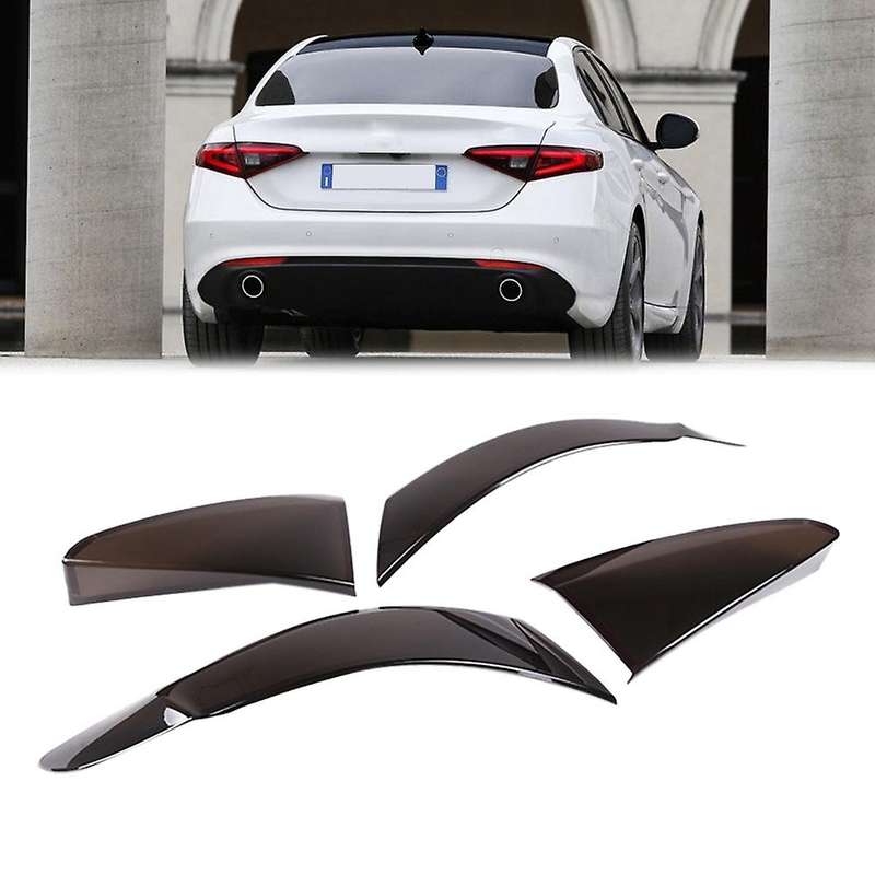 4pcs Smoked Black Tail Light Cover  for Alfa Romeo Giulia 2017-2022