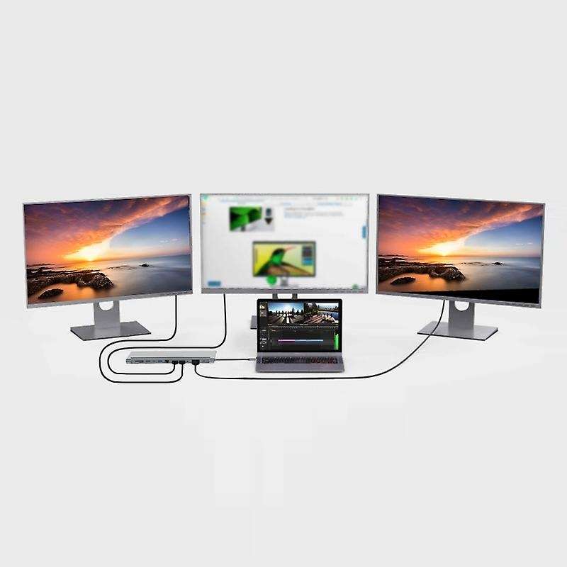 Docking Station Hub Type-c 12-in-1 for Macbook and Usb C Laptops
