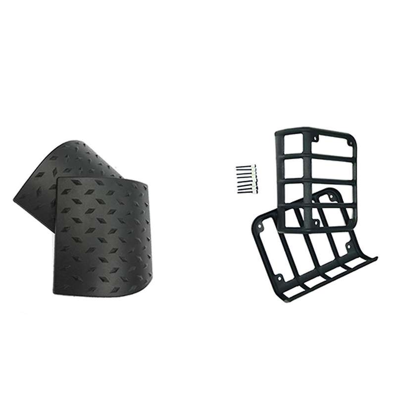 Cowl Body Armor Guard Cover + Rear Tail Light Guard Cover for Jeep