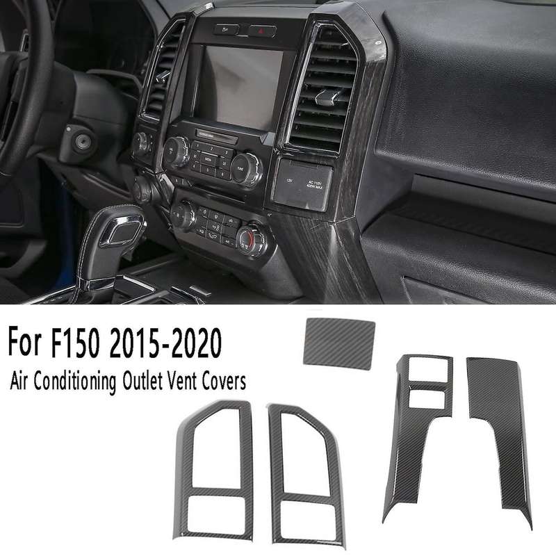 5pcs Central Control Panel Air Vent Covers for Ford F150 2015-2020