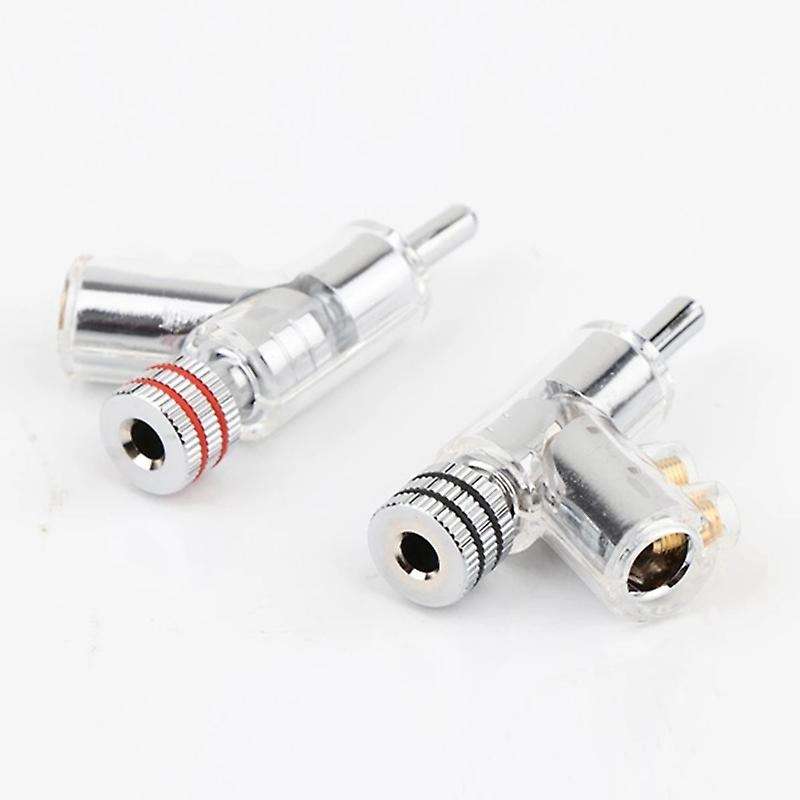12pcs Hi-end Rhodium Plated Lock Speaker Cable Banana Plug Connector