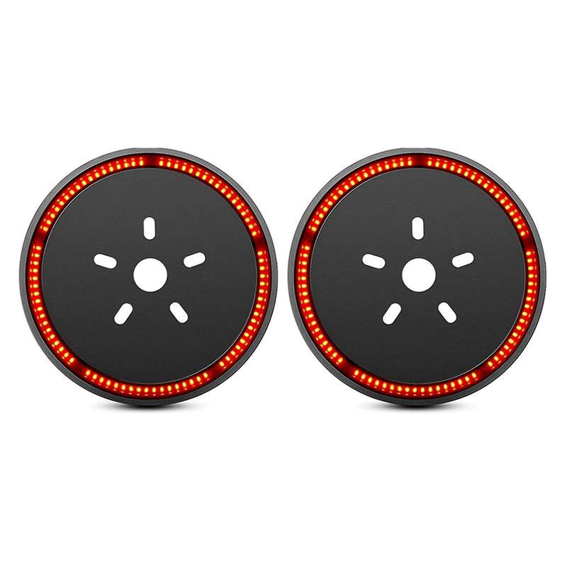 2x Spare Tire 3rd Third Brake Light for 2007-2018 Jk Jku Yj,red Light