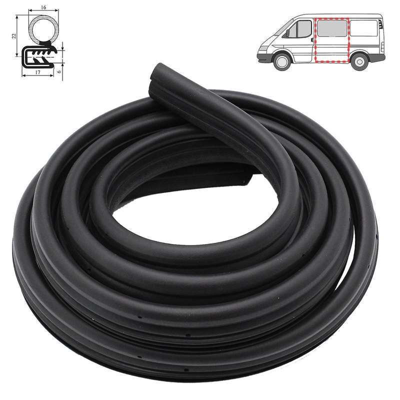 For Ford Transit Mk7 Front Sliding Door Weatherstrip Rubber Seal