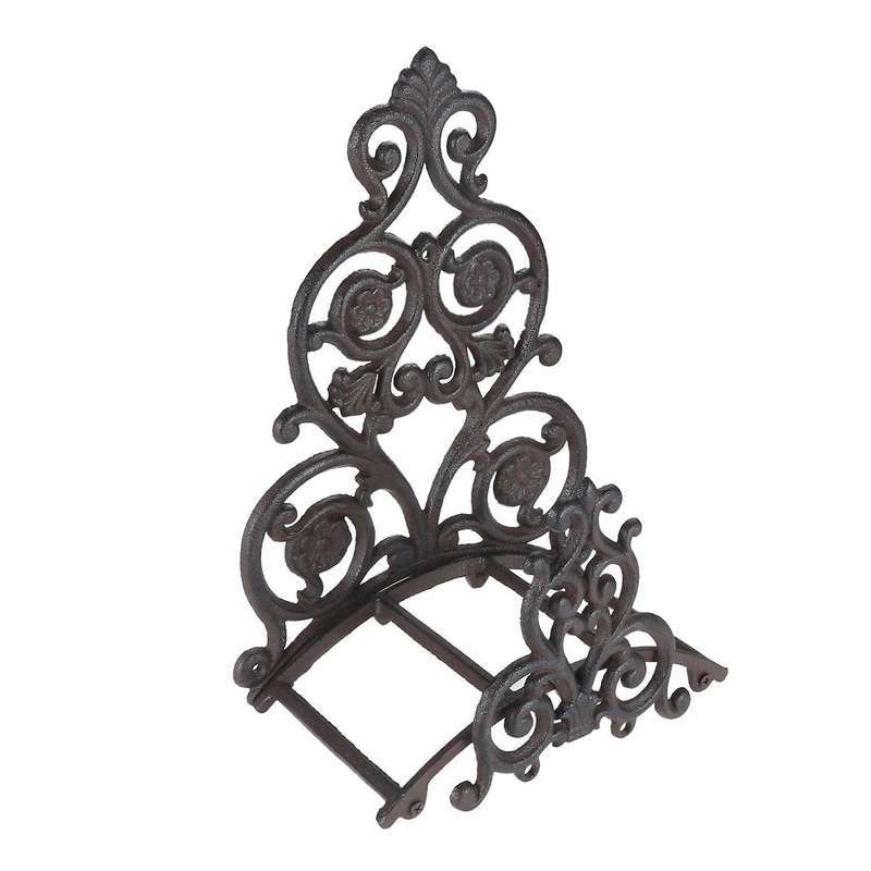 Cast Iron Hose Holder Garden Water Pipe Rack Victorian Vintage Decor