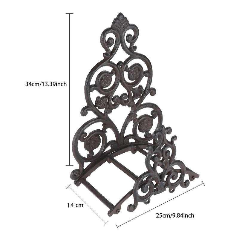 Cast Iron Hose Holder Garden Water Pipe Rack Victorian Vintage Decor