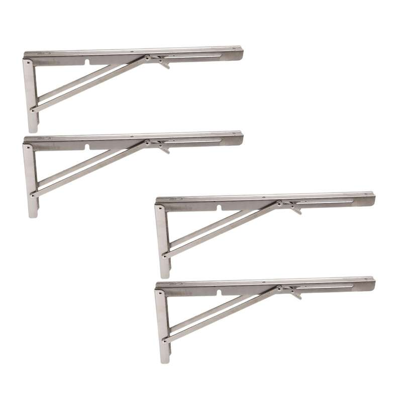 Folding Shelf Brackets, for Diy Various Space-saving Work 16 Inch
