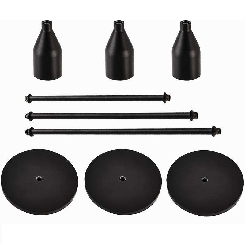 Candlestick Holders 6 Pcs Set, 3 Sizes Of Taper Candle Holders