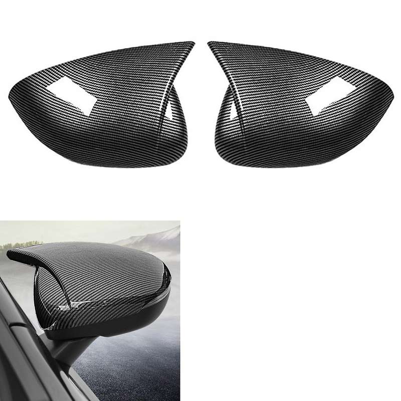 Carbon Fiber Ox Horn Rearview Mirror Cover for Benz S C Class W223