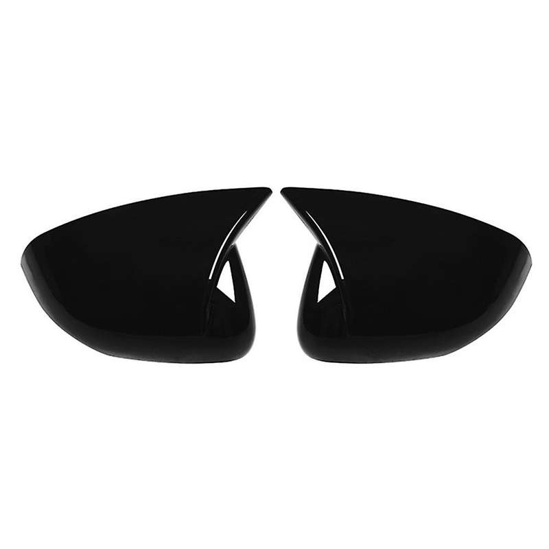 Glossy Black Ox Horn Rearview Mirror Cover for Benz S C Class W223