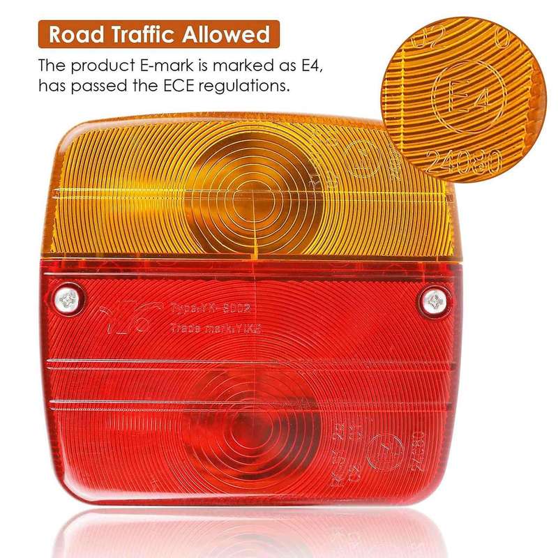 Taillight Set for Trailer 21w 12v Rear Indicator Lights Brake Lamp
