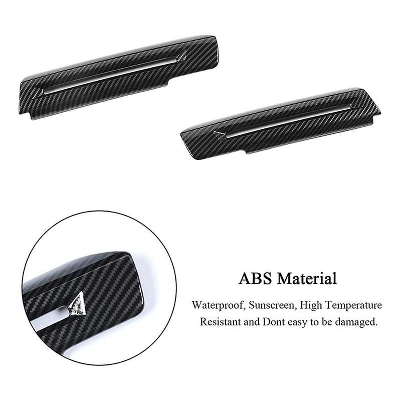 Inner Door Handle Trim Cover Trim for Ford Mustang,abs Carbon Fiber