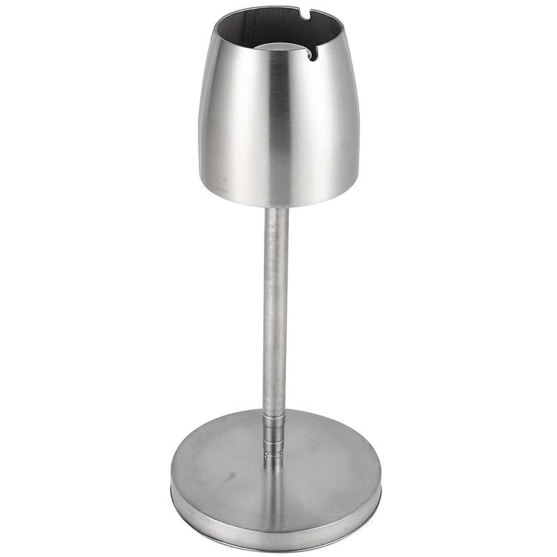 2x Stainless Steel Telescopic Ashtray Floor Standing Ash Tray Ashtray