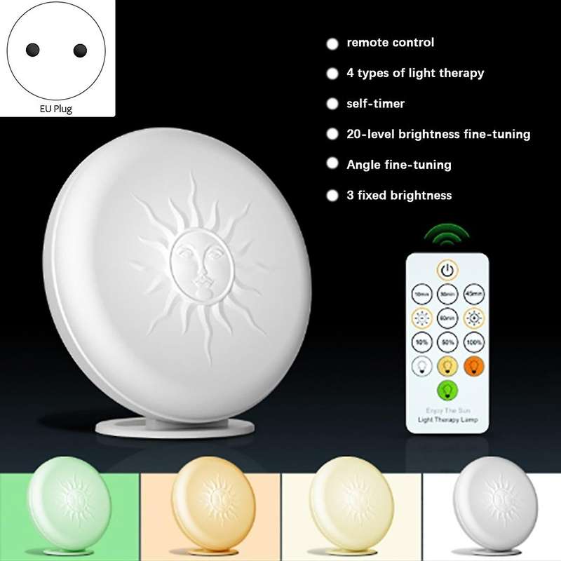 18w Sad Light Therapy Bulb Migraine Treatment Light Source Eu Plug