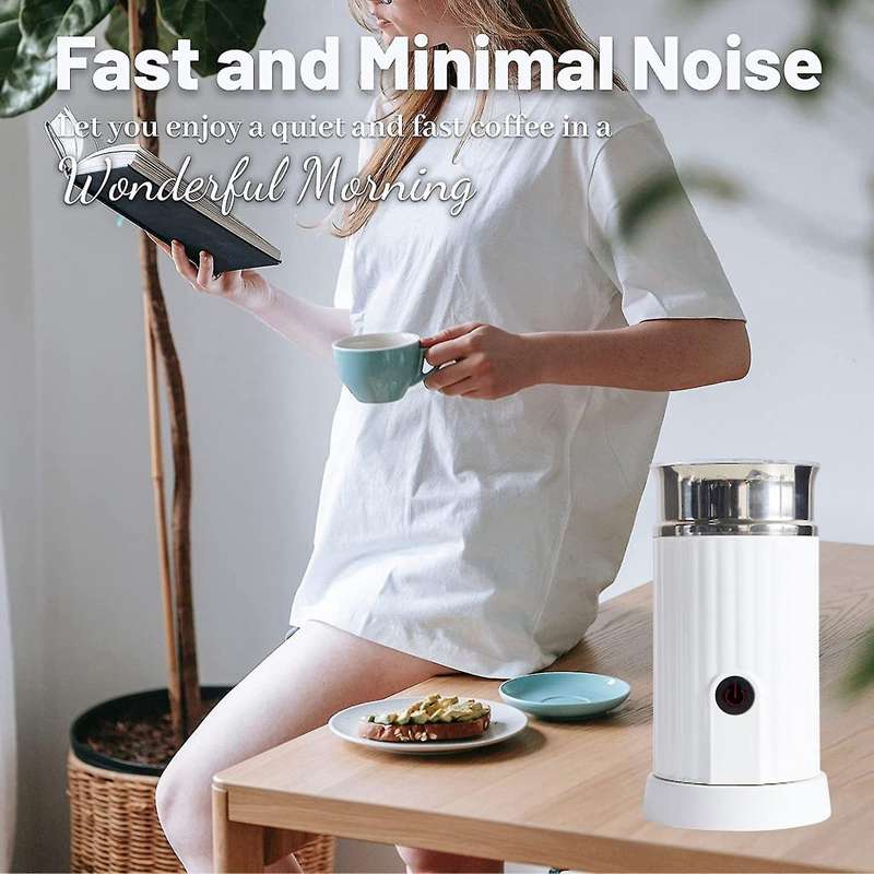 Milk Frother, Electric Foam Maker Hot and Cold Foam Maker Eu Plug