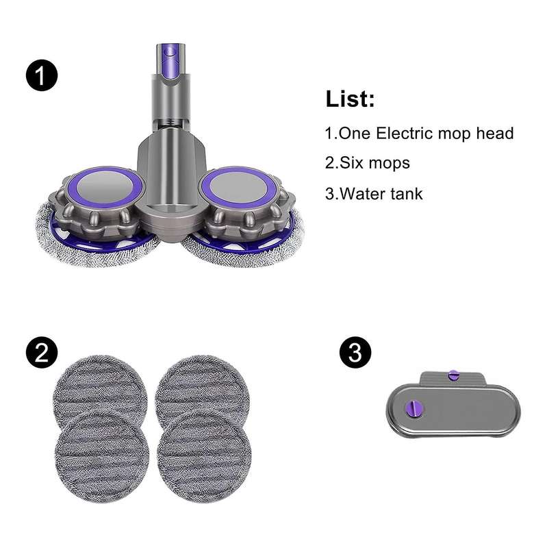 For Dyson V7 V8 V10 Vacuum Cleaner Parts Mop Head with Water Tank