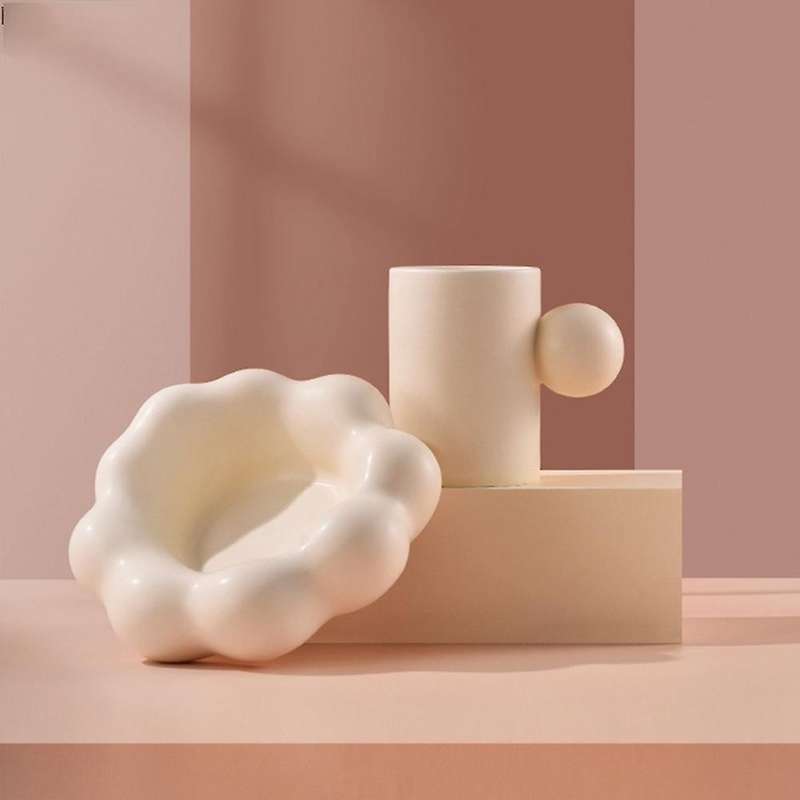 Home Ceramic Mug Creative Shape Breakfast Coffee Cup Tableware C