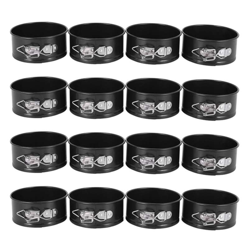 4-inch Mini Springform Pan Set - 16 Piece Nonstick Cheesecake Pan