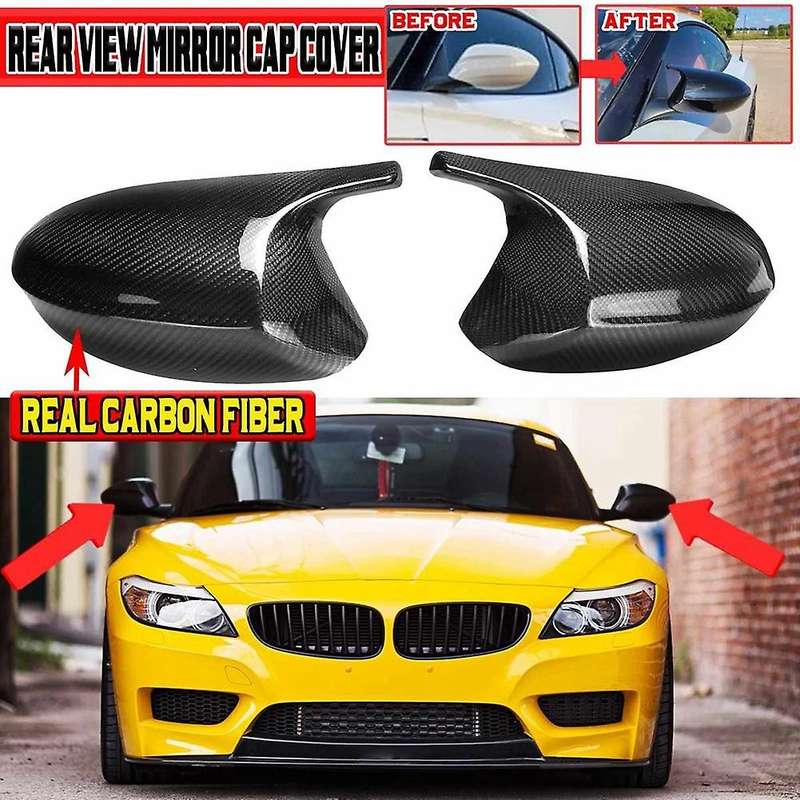 Car Carbon Fiber Side Rearview Mirror Cap Cover For-bmw Z4 E89 09-16