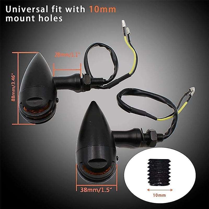4pcs Motorcycle Turn Signal, Led Motorbikes Blinkers