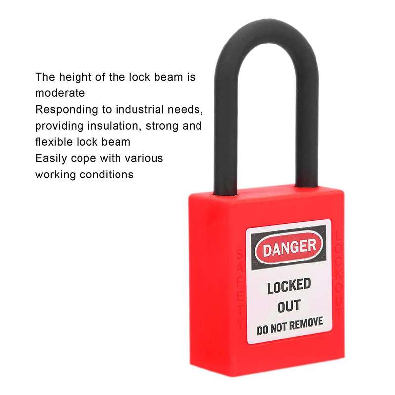 10 Pcs Locks Lockout Tagout Locker 38mm with Keys for Industrial