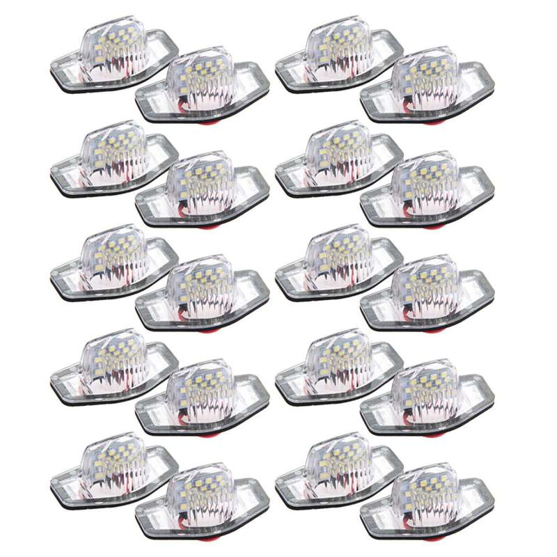 20x Error Free Led License Plate Light Lamp for Honda Crv Fit Jazz