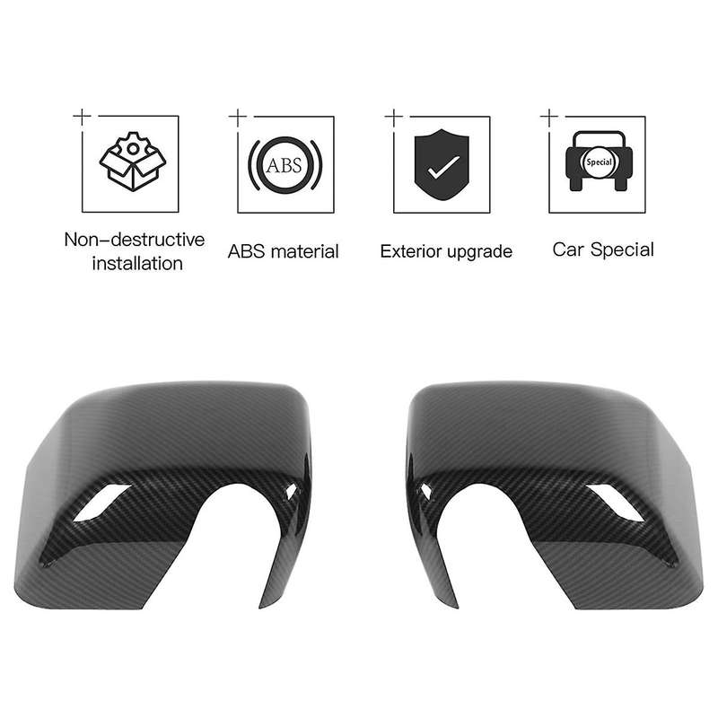 Side Mirrors Cover Abs Rear View Mirrors Trim Interior ,carbon Fiber