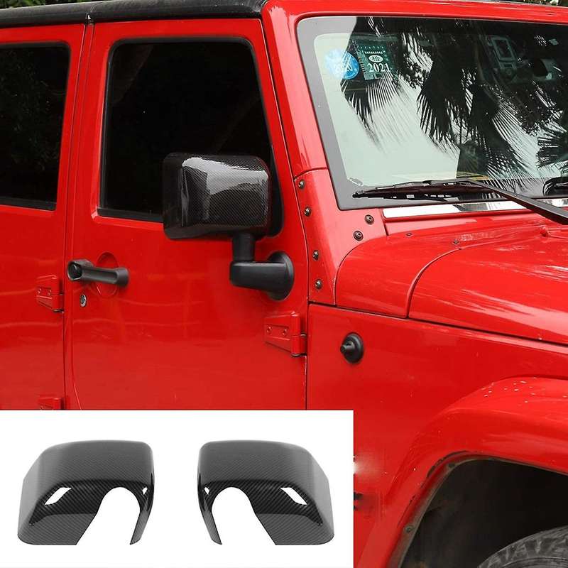 Side Mirrors Cover Abs Rear View Mirrors Trim Interior ,carbon Fiber