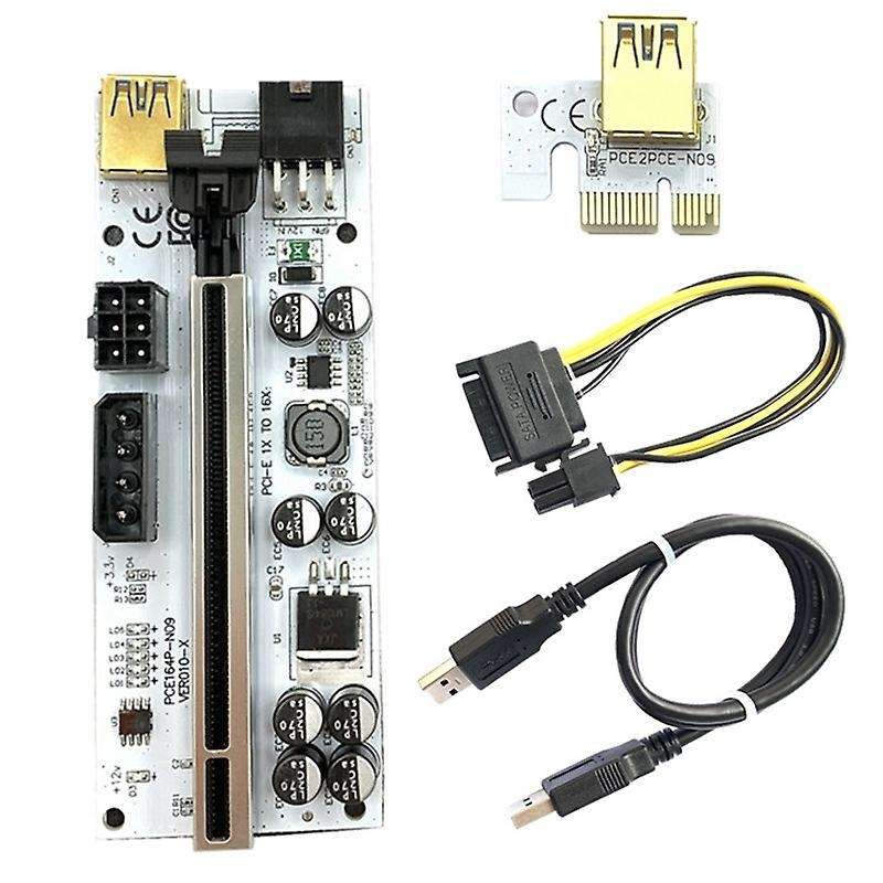 Ver010-x Pci-e 1x to 16x Riser Card Graphics Card Extension Cable A