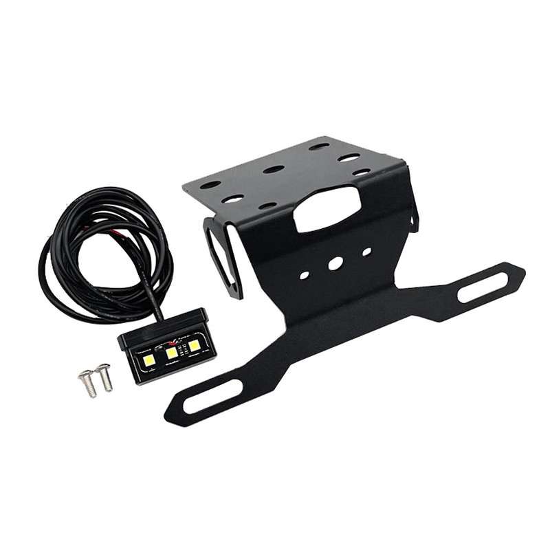 Motorcycle Fender Eliminator Tail Number Plate Bracket Led Light