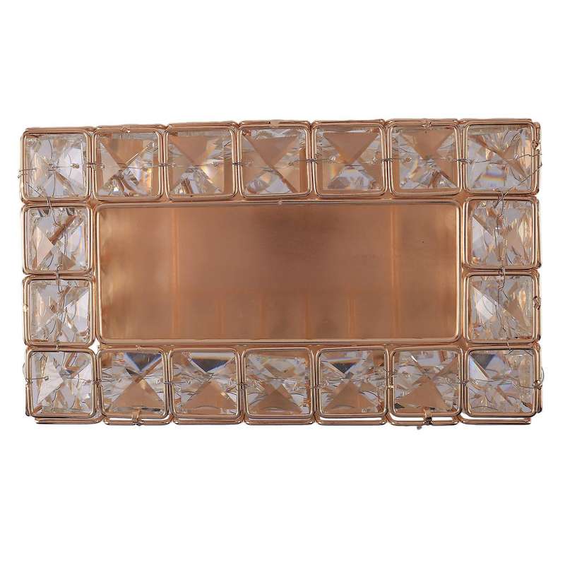 Style Metal Crystal Tissue Box Removable Tissue Tissue Napkin Holder