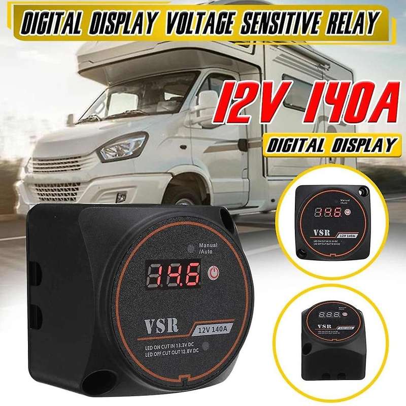 2 Set Dual Battery Lsolator 12v 140a Charge Relay for Camper Rv Yacht